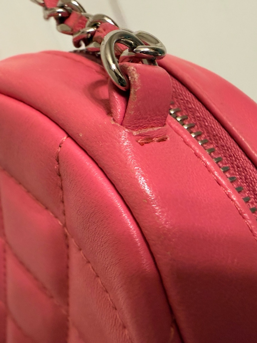 *Authentic* CHANEL - Leather Quilted Crossbody Bag w/ COA - Picture 12 of 16